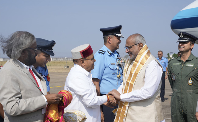 Vice President C P Radhakrishnan arrives in Karnataka, to attend key events